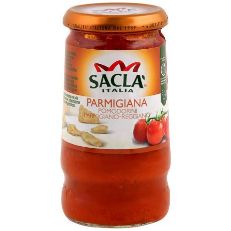 Соус Sacla Italia Originale Parmigiana с цельными томатами "Черри" и сыром "Пармезан", 350г