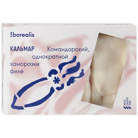 Кальмар Borealis филе без кожи 500 г