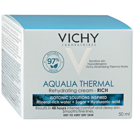 Виши (Vichy) Крем насыщенный Аквалия Термаль для сухой и очень сухой кожи, 50мл