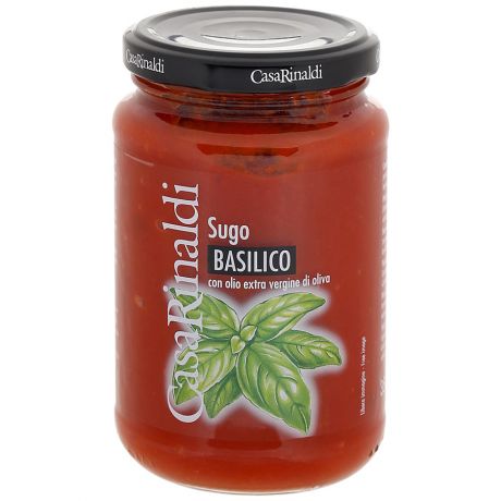 Соус Casa Rinaldi томатный с базиликом, 350г