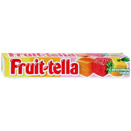 Конфеты жевательные Fruittella ассорти с фруктовым соком, 41г