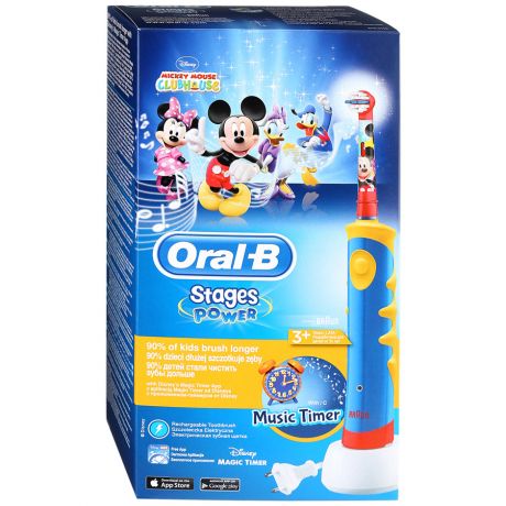 Электрическая зубная щетка детская Oral-B Mickey for Kids D10.513 (тип 3757) с 3 лет