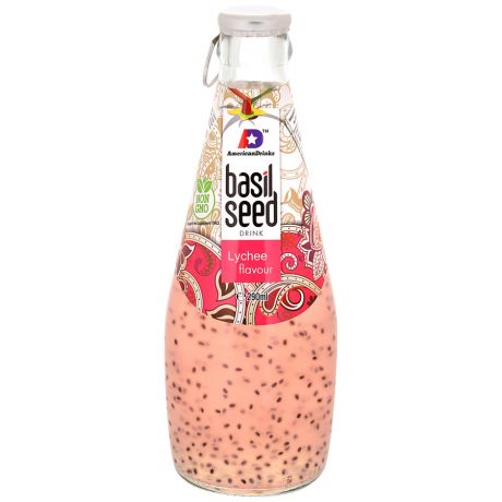 Напиток безалкогольный American Drinks Basil Seed "Фантастический Личи" 290мл