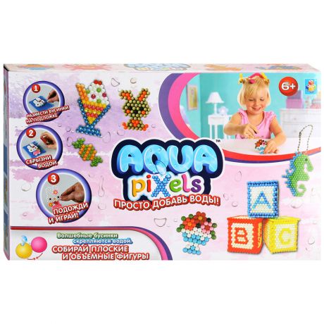 Набор для творчества 1toy Aqua pixels Набор принцессы (600 деталей)