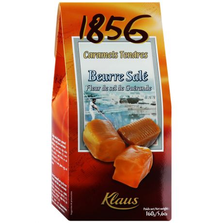 Карамель Klaus с соленым маслом из Бретани, 160г
