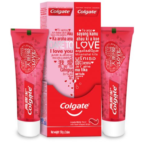 Зубная паста Colgate Dare to Love уход за деснами 130 мл 2 штуки