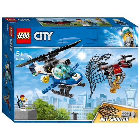 Конструктор Lego City Воздушная полиция Погоня дронов 60207 (2 минифигурки) (192 детали)