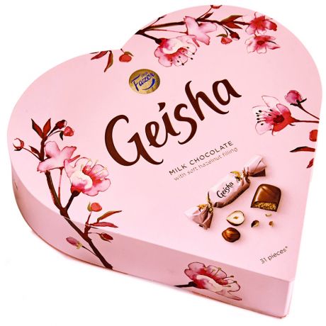 Шоколадные конфеты Fazer Geisha Сердце, 225г