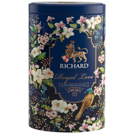 Чай Richard Royal Love черный листовой с ароматом бергамота и ванили 80 г