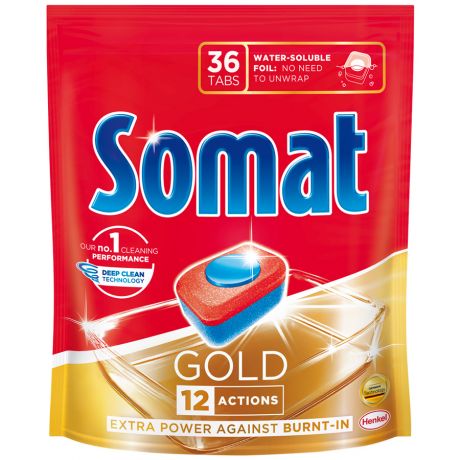 Таблетки для посудомоечной машины Somat Gold 36 штук