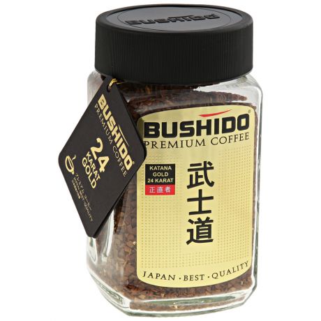 Кофе Bushido Katana Gold Karat 24 растворимый сублимированный 100 г
