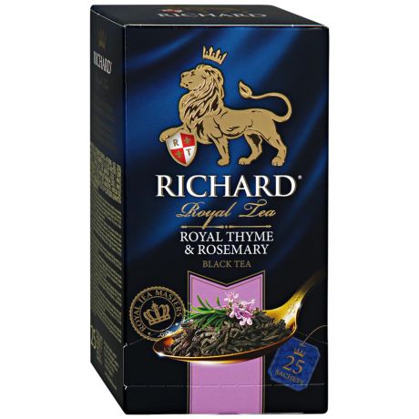 Чай Richard Royal Thyme Rosemary черный с чабрецом и розмарином 25 пакетиков по 2 г