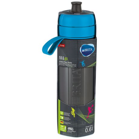 Фильтр-бутылка Brita Fill&Go Active синий, 600мл