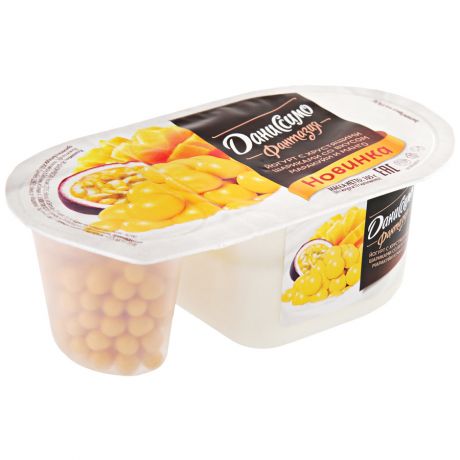 Йогурт Даниссимо Фантазия с хрустящими шариками со вкусом маракуйи и манго 6.9% 105 г