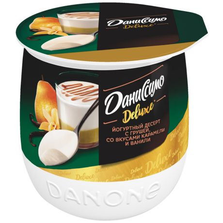Десерт Даниссимо йогуртный термостатный с грушей ванилью карамелью 4.2% 160 г