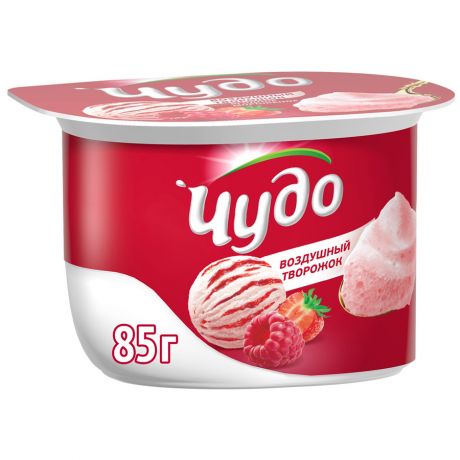 Творожок Чудо Ягодное мороженое пастеризованный 5.8% 85 г