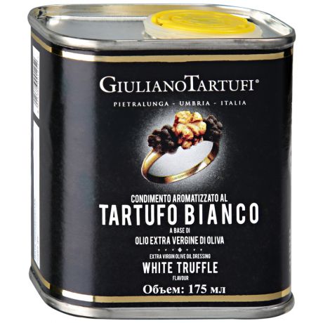 Масло оливковое Giuliano Tartufi растительное ароматизированное белым трюфелем, 175мл