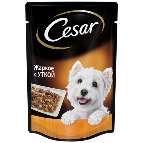 Корм влажный для взрослых собак Cesar жаркое с уткой, 100г