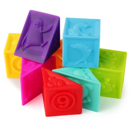 Набор игрушек Курносики для ванны "Кубики