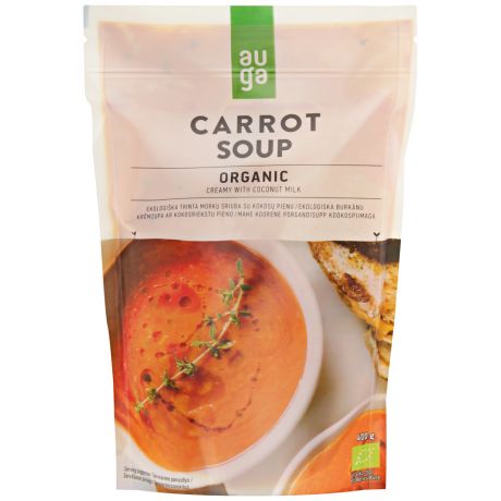 Крем-суп Auga органический морковный с кокосовым молоком 400 г