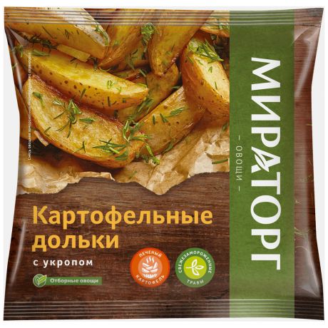 Картофель Vитамин дольками с укропом замороженный 400 г