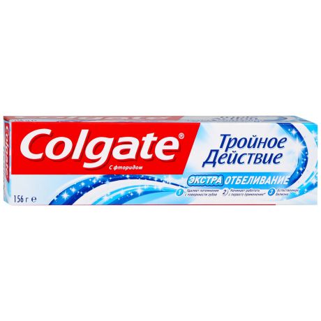 Зубная паста Colgate Тройное действие экстра отбеливание 100 мл
