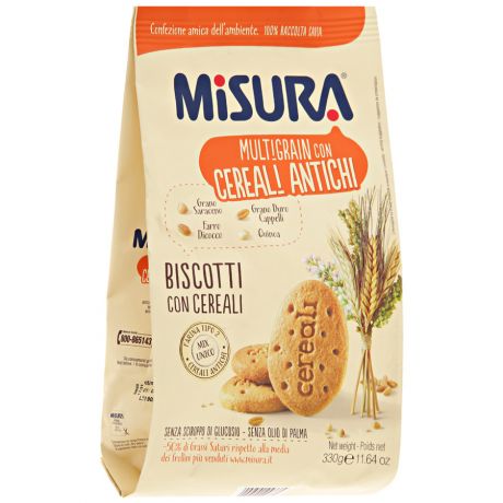 Печенье Misura со злаками Multigrain 330 г