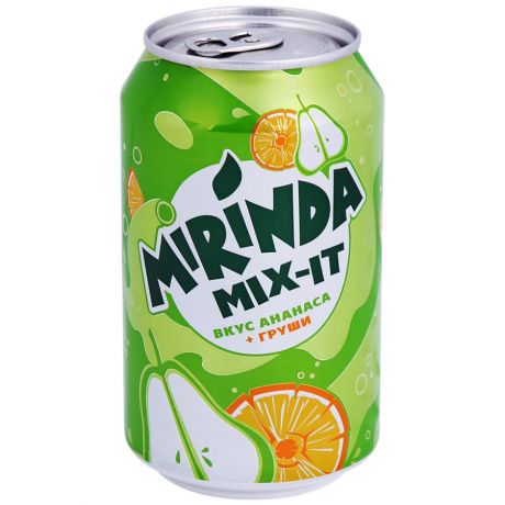 Напиток газированный Mirinda Mix-It Ананас-Груша 0.33 л