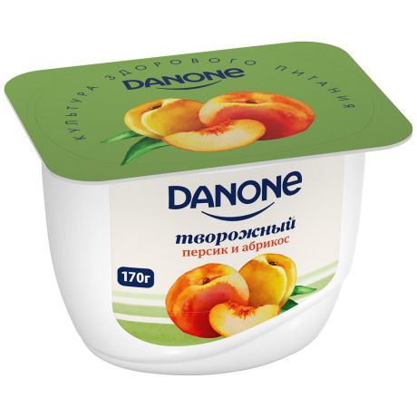Продукт Danone творожный персик-абрикос 3.6% 170 г