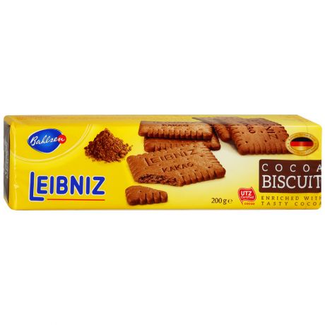 Печенье Bahlsen Leibniz Cocoa biscuit 0,2кг