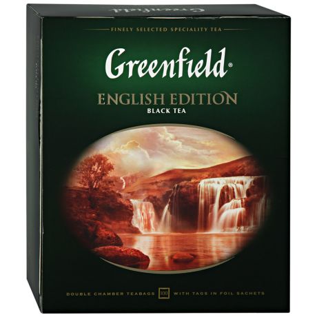 Чай Greenfield English Edition черный 100 пакетиков по 2 г