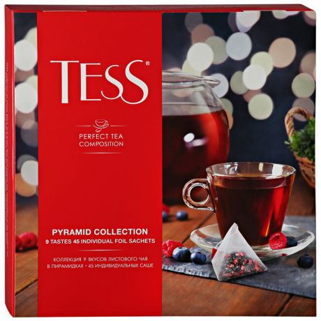 Чай Tess Perfect Tea Composition 9 видов по 5 пирамидок 82 г
