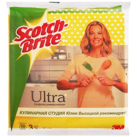 Салфетка Scotch-Brite Ультра Универсальная 3 штуки