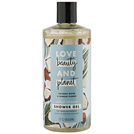 Гель Love Beauty&Planet для душа Кокосовая вода и цветы мимозы 0,4л