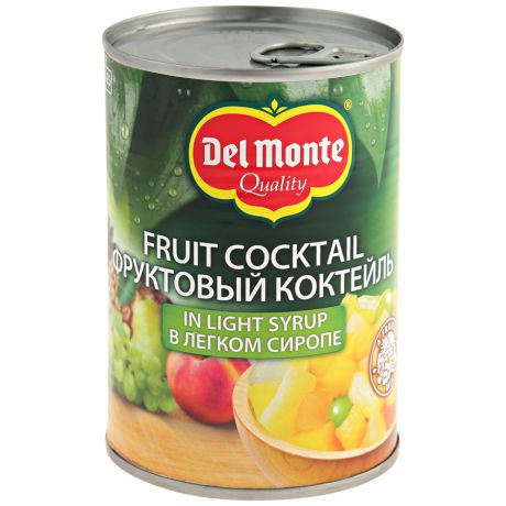 Коктейль Del Monte Фруктовый в легком сиропе 420 г
