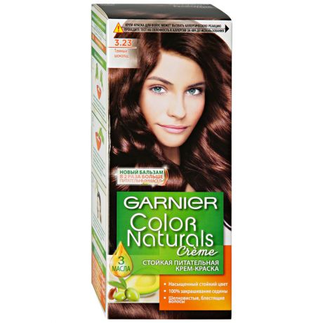 Крем-краска Garnier Color Naturals для волос питательная оттенок 3.23 Темный шоколад
