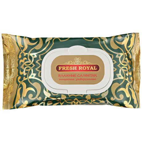 Влажные салфетки Fresh Royal очищающие универсальные 120 штук
