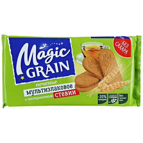 Печенье Хлебный Спас MagikGRAIN мультизлаковое с экстрактом стевии 0,15кг