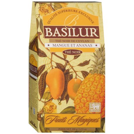 Чай Basilur Magic Fruits черный листовой с ароматом манго и ананаса 100 г