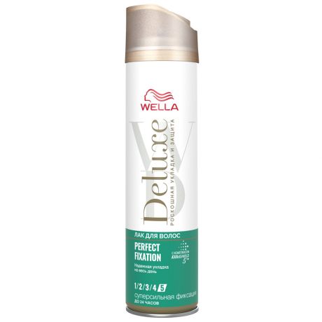 Лак Wella для волос Deluxe Perfect Fixation Суперсильная Фиксация 0,25л