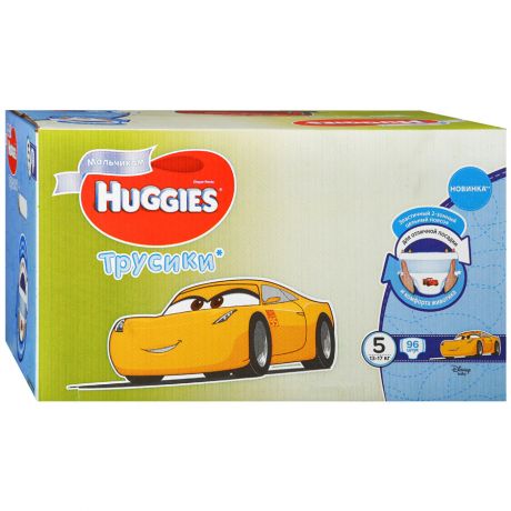 Подгузники-трусики для мальчиков Huggies Disney 5 (13-1 7кг, 96 штук)