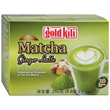 Напиток Gold Kili Matcha Ginger Latte имбирный быстрорастворимый 10 саше по 25 г