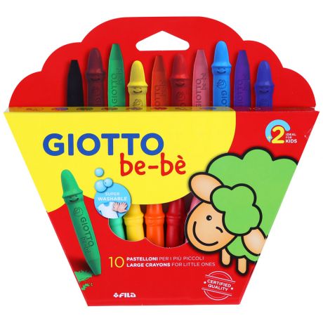 Мелки детские Giotto Cera BeBe восковые 10 цветов