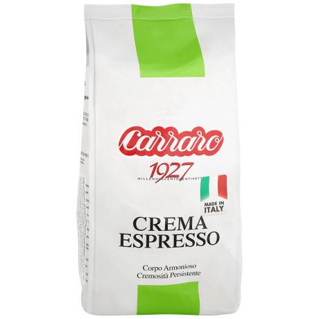 Кофе Carraro Crema Espresso в зернах 1 кг