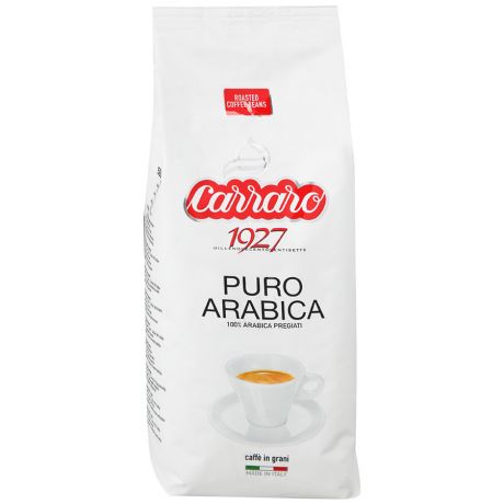 Кофе Carraro 100% Arabica в зернах 500 г