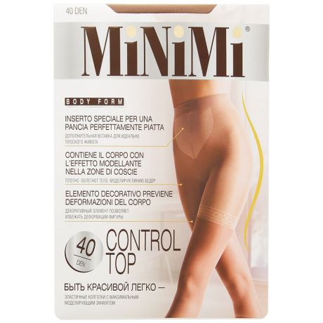 Колготки MiNiMi Control Top утяжка-шорты Daino размер 4 40-140 den