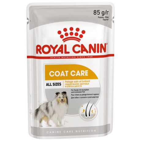 Корм Royal Canin Coat Care паштет для собак мелких пород с тусклой и сухой шерстью 85г