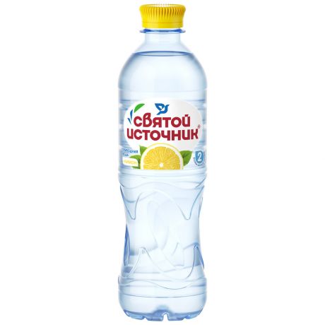 Вода Святой Источник с соком лимона природная питьевая 0,5л
