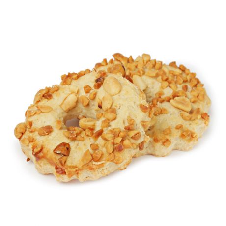 Печенье Хлебное местечко Песочное кольцо с арахисом 0,25кг