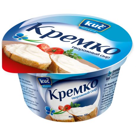 Сыр творожный Kuc Mlekara Кремко 45% 100 г